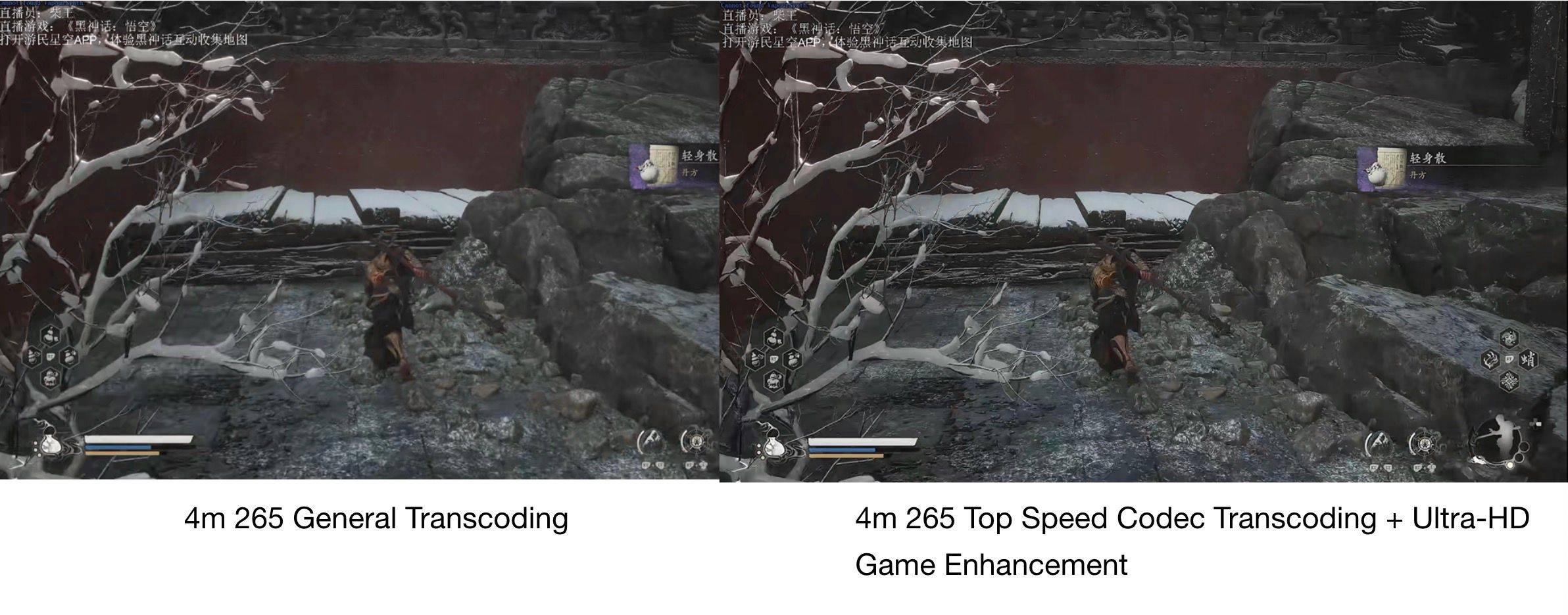 General Transcoding vs Top Speed Codec Transcoding